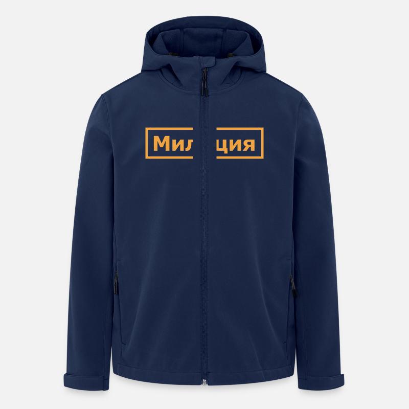 Милиция / milice (Russie) - Veste softshell homme en polyester recyclé Stanley/Stella - marine