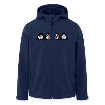 Kiss Icons dd print - Veste softshell homme en polyester recyclé Stanley/Stella - marine - Devant - AI Model Male 185 light (185cm)