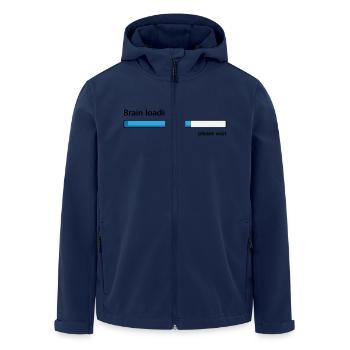 Brain loading please wait - Men’s Recycled Softshell Jacket by Stanley/Stella - navy - Front - AI Model Male 185 light (185cm)