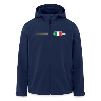 Bannière et drapeau Italie - Veste softshell homme en polyester recyclé Stanley/Stella - marine - Devant - AI Model Male 185 light (185cm)