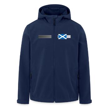 Bannière & Drapeau de l'Ecosse - Veste softshell homme en polyester recyclé Stanley/Stella - marine - Devant - AI Model Male 185 light (185cm)