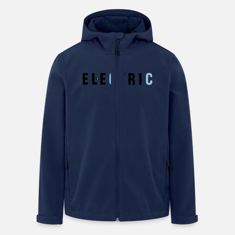 électrique - Veste softshell homme en polyester recyclé Stanley/Stella - marine