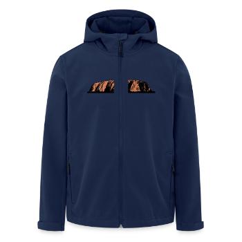 Ayers Rock - Australia - Veste softshell homme en polyester recyclé Stanley/Stella - marine - Devant - AI Model Male 185 light (185cm)