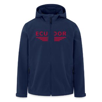 Conception du t-shirt des fans de l’Équateur - Veste softshell homme en polyester recyclé Stanley/Stella - marine - Devant - AI Model Male 185 light (185cm)