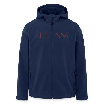 Équipe - Veste softshell homme en polyester recyclé Stanley/Stella - marine - Devant - AI Model Male 185 light (185cm)
