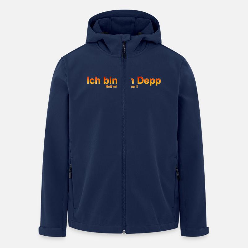ich bin ein depp - Recycelte Männer Softshell-Jacke von Stanley/Stella - Navy