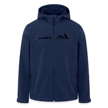 Haustiere - Recycelte Männer Softshell-Jacke von Stanley/Stella - Navy - Vorne - AI Model Male 185 light (185cm)