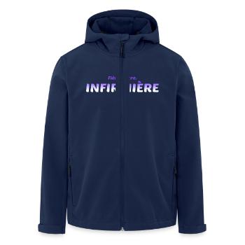 NURSE NURSE DOCTOR HUMOR DRÖLES 3 - Men’s Recycled Softshell Jacket by Stanley/Stella - navy - Front - AI Model Male 185 light (185cm)