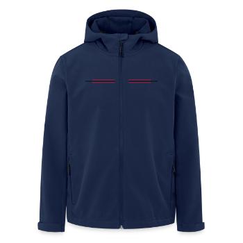 Palme Symbol - Recycelte Männer Softshell-Jacke von Stanley/Stella - Navy - Vorne - AI Model Male 185 light (185cm)