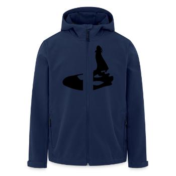 albator - Recycelte Männer Softshell-Jacke von Stanley/Stella - Navy - Vorne - AI Model Male 185 light (185cm)