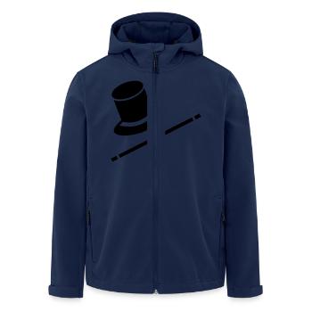 wizard - Men’s Recycled Softshell Jacket by Stanley/Stella - navy - Front - AI Model Male 185 light (185cm)