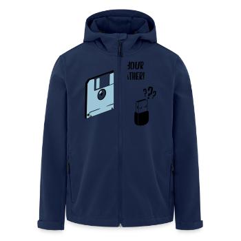 I'm your father - Veste softshell homme en polyester recyclé Stanley/Stella - marine - Devant - AI Model Male 185 light (185cm)