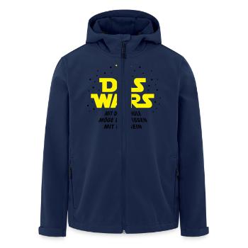 Das Wars mit der Schule - Recycelte Männer Softshell-Jacke von Stanley/Stella - Navy - Vorne - AI Model Male 185 light (185cm)
