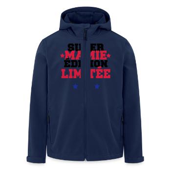 super mamie édition limitée - Veste softshell homme en polyester recyclé Stanley/Stella - marine - Devant - AI Model Male 185 light (185cm)