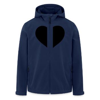 heart - Veste softshell homme en polyester recyclé Stanley/Stella - marine - Devant - AI Model Male 185 light (185cm)