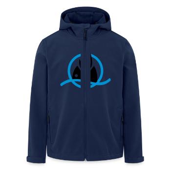 Angelsport - Recycelte Männer Softshell-Jacke von Stanley/Stella - Navy - Vorne - AI Model Male 185 light (185cm)
