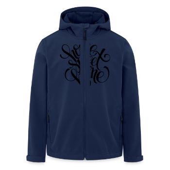 Home sweet home - Recycelte Männer Softshell-Jacke von Stanley/Stella - Navy - Vorne - AI Model Male 185 light (185cm)