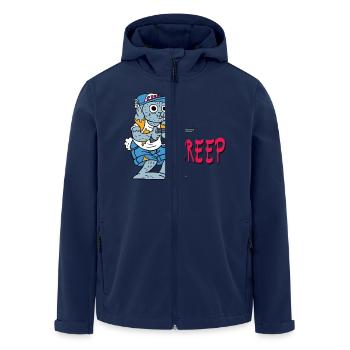 Creep - Recycelte Männer Softshell-Jacke von Stanley/Stella - Navy - Vorne - AI Model Male 185 light (185cm)