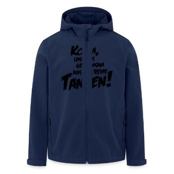 lass uns tanzen - Recycelte Männer Softshell-Jacke von Stanley/Stella - Navy - Vorne - AI Model Male 185 light (185cm)