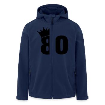 80_krone_f1 - Recycelte Männer Softshell-Jacke von Stanley/Stella - Navy - Vorne - AI Model Male 185 light (185cm)
