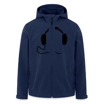 Casque DJ - Veste softshell homme en polyester recyclé Stanley/Stella - marine - Devant - AI Model Male 185 light (185cm)