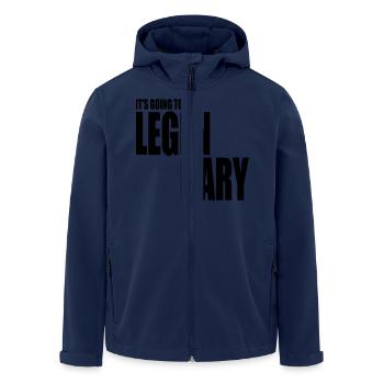 it's going to be legendary 1c - Recycelte Männer Softshell-Jacke von Stanley/Stella - Navy - Vorne - AI Model Male 185 light (185cm)