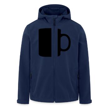 mug - Men’s Recycled Softshell Jacket by Stanley/Stella - navy - Front - AI Model Male 185 light (185cm)