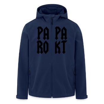 Papa - Recycelte Männer Softshell-Jacke von Stanley/Stella - Navy - Vorne - AI Model Male 185 light (185cm)