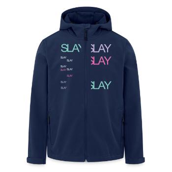 Slay - Recycelte Männer Softshell-Jacke von Stanley/Stella - Navy - Vorne - AI Model Male 185 light (185cm)
