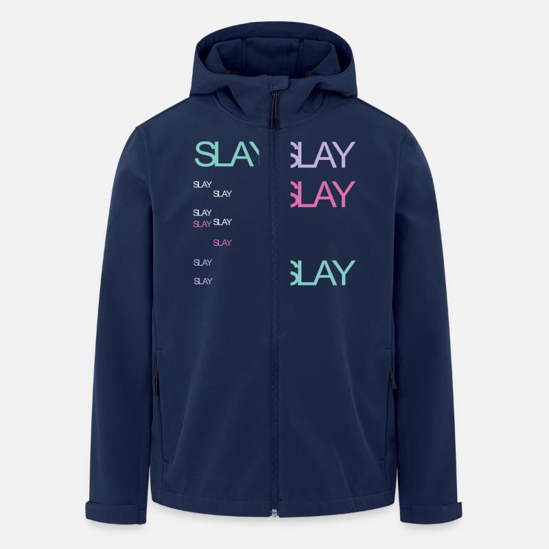 Slay - Men’s Recycled Softshell Jacket by Stanley/Stella - navy
