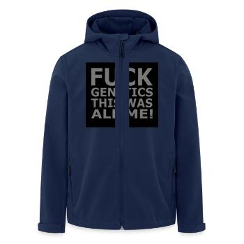 Fuck Genetics 2 Farbig - Men’s Recycled Softshell Jacket by Stanley/Stella - navy - Front - AI Model Male 185 light (185cm)