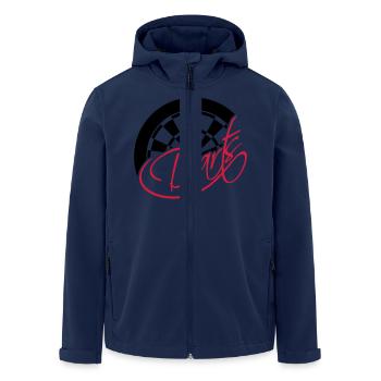Darts Board Logo Design - Veste softshell homme en polyester recyclé Stanley/Stella - marine - Devant - AI Model Male 185 light (185cm)