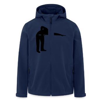 Billard - Veste softshell homme en polyester recyclé Stanley/Stella - marine - Devant - AI Model Male 185 light (185cm)