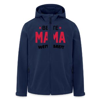 beste-mama - Recycelte Männer Softshell-Jacke von Stanley/Stella - Navy - Vorne - AI Model Male 185 light (185cm)