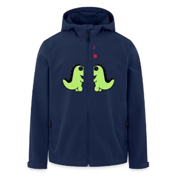 Dinosaur - Men’s Recycled Softshell Jacket by Stanley/Stella - navy - Front - AI Model Male 185 light (185cm)