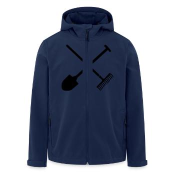 Harke - Recycelte Männer Softshell-Jacke von Stanley/Stella - Navy - Vorne - AI Model Male 185 light (185cm)