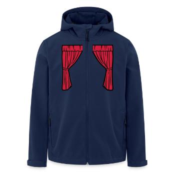 Théâtre - Veste softshell homme en polyester recyclé Stanley/Stella - marine - Devant - AI Model Male 185 light (185cm)