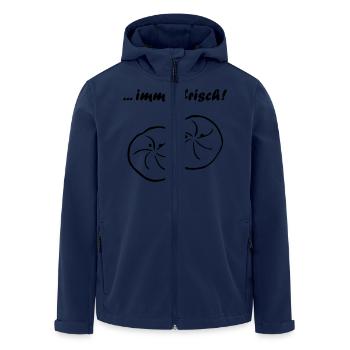 Brötchen...immer frisch - Recycelte Männer Softshell-Jacke von Stanley/Stella - Navy - Vorne - AI Model Male 185 light (185cm)