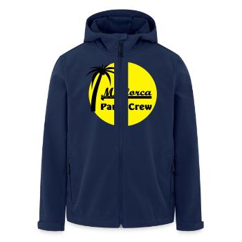 Mallorca Party Crew T-Shirts - Recycelte Männer Softshell-Jacke von Stanley/Stella - Navy - Vorne - AI Model Male 185 light (185cm)