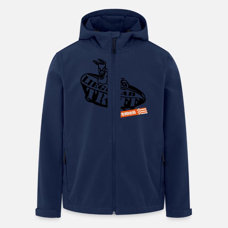 Bremer Liegeradtreff - Recycelte Männer Softshell-Jacke von Stanley/Stella - Navy