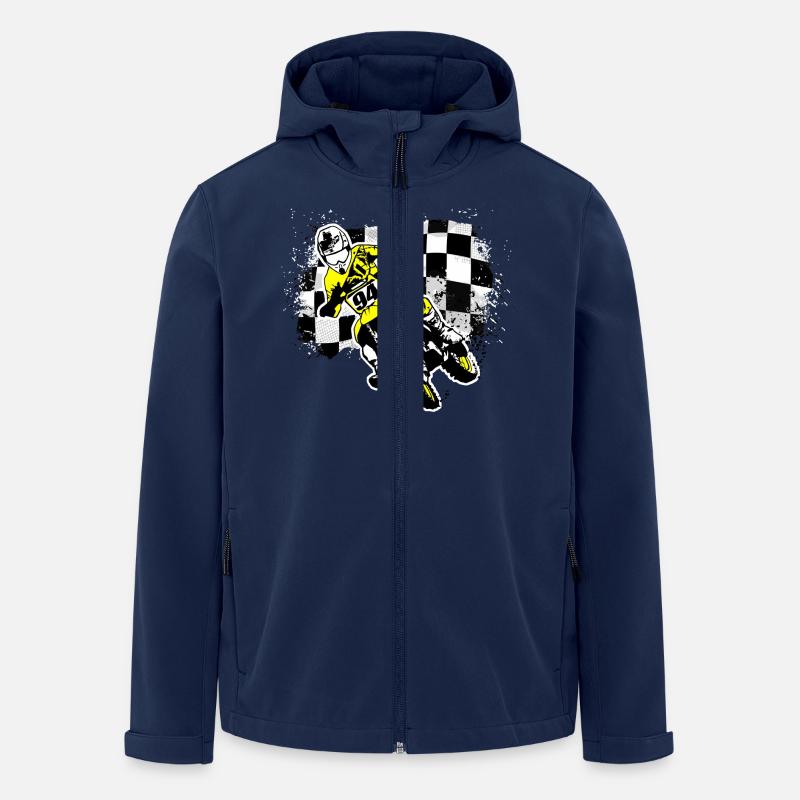 MotoCross - Men’s Recycled Softshell Jacket by Stanley/Stella - navy