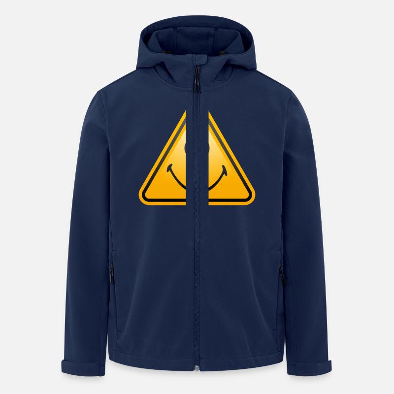 Smiley Shield - Men’s Recycled Softshell Jacket by Stanley/Stella - navy
