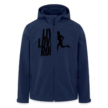 Live love run - Men’s Recycled Softshell Jacket by Stanley/Stella - navy - Front - AI Model Male 185 light (185cm)