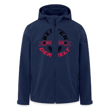 Metzger / Backer / Butcher / Baker / Vati - Men’s Recycled Softshell Jacket by Stanley/Stella - navy - Front - AI Model Male 185 light (185cm)
