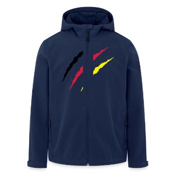 krallen_deutschland - Men’s Recycled Softshell Jacket by Stanley/Stella - navy - Front - AI Model Male 185 light (185cm)