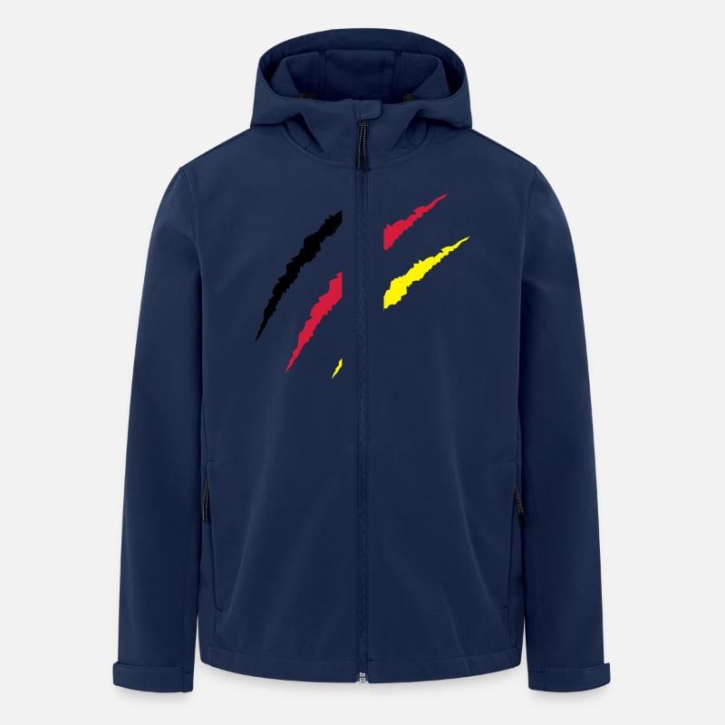krallen_deutschland - Recycelte Männer Softshell-Jacke von Stanley/Stella - Navy