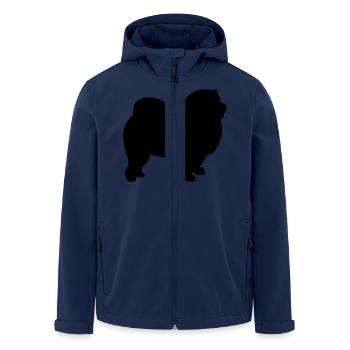 Chow-Chow - Men’s Recycled Softshell Jacket by Stanley/Stella - navy - Front - AI Model Male 185 light (185cm)