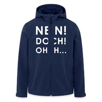 Nein, Doch, Ohhh - Recycelte Männer Softshell-Jacke von Stanley/Stella - Navy - Vorne - AI Model Male 185 light (185cm)