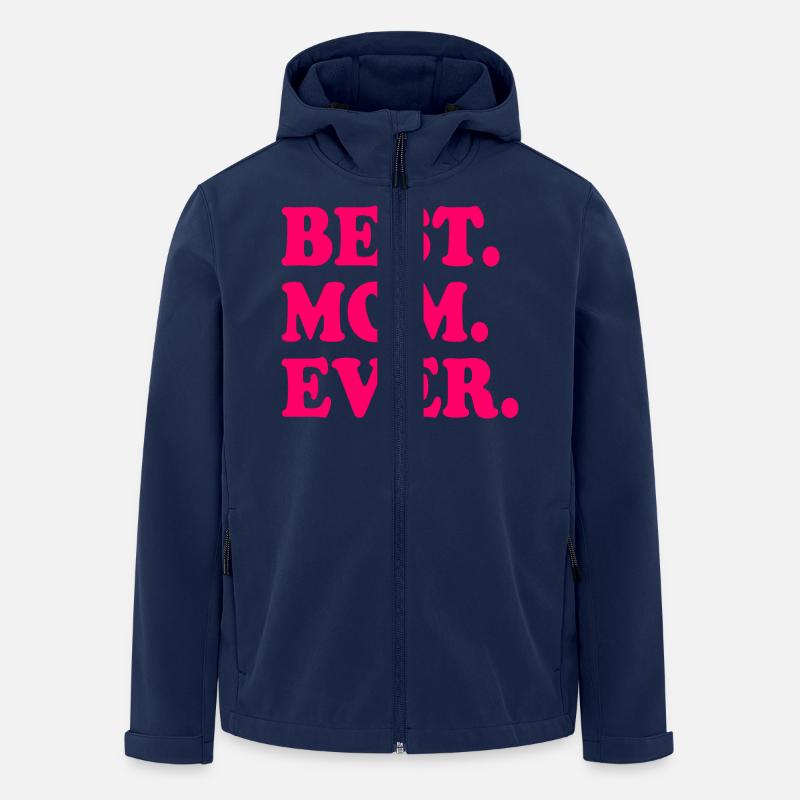 Best mom ever - Recycelte Männer Softshell-Jacke von Stanley/Stella - Navy