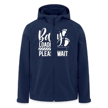 Bébé chargement babes femmes mère design nouveau-né - Veste softshell homme en polyester recyclé Stanley/Stella - marine - Devant - AI Model Male 185 light (185cm)